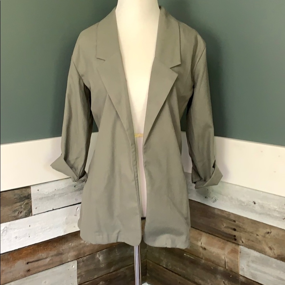 Green/Gray Cotton On Relaxed Blazer